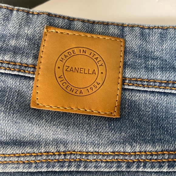 Zanella men’s designer jeans. Lt blue wash. Straight stretch denim. Size 36 - Picture 2 of 8
